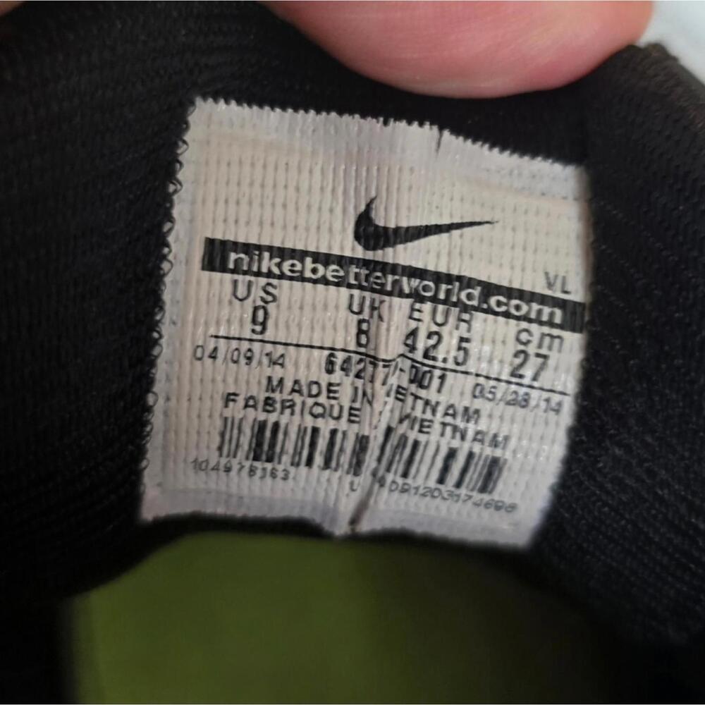 Nike Black and White Alpha Shark Men's Athletic Shoes Foot Ball cleats Size 9 - Picture 7 of 7
